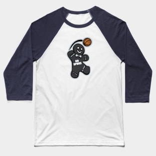 San Antonio Spurs Gingerbread Man Baseball T-Shirt